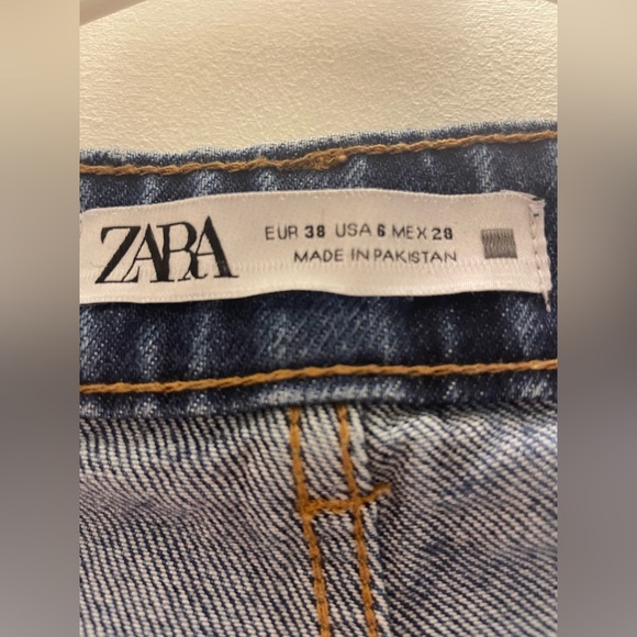 ZARA medium wash blue jeans sz 28 - Picture 3 of 3